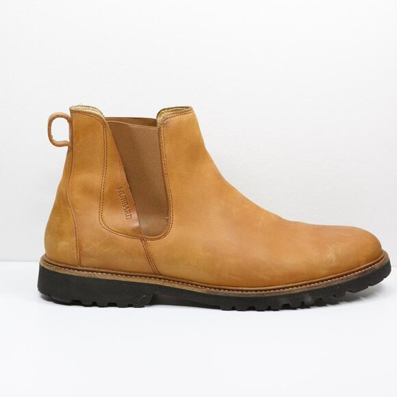 SAMUEL HUBBARD 24 Seven Nubuck Leather Chelsea Boots Vibram Sole Tan Mens 11.5 - Picture 2 of 9